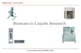 Merrow Scientific Biomass To Liquids