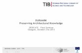 DURAARK Preserving Architectural Knowledge