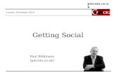 "Getting social" - applying web 2.0 in construction marketing and PR