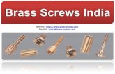 Brass screws Pan head Screws CSK Screws Machine Screws Cold forged fasteners anchors  india