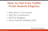 How to Get Free traffic from Search Engines