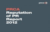 PRCA - Repuation of PR report