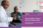 GSMA mHealth: Using mHealth to Support Universal Health Access