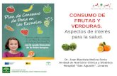 Ponencia nutrición verduras y frutas. Jaén