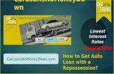 How to get car loan with a repossession