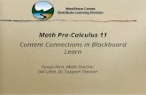 Content Connections Math in Blackboard Learn