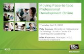 Moving Face-to-face Professional Development Online: Blackboard Client Spotlight on Schultz Center