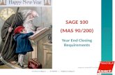 Sage ERP 100 MAS 90/200 2012 Year End Closing