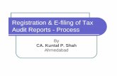 Ppt on reg & E-filling of Tax Audit Reports- Process