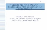 Opening the Mouth.ppt