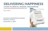 Delivering Happiness - AMA Phoenix 11-2-10