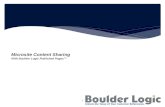 Microsite Content Sharing with Boulder Logic Published Pages