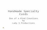 Handmade Specialty Cards