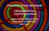 Organizational Behavior - Communication
