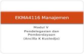 EKMA 4116 - Modul 5 Pendelegasian dan Pemberdayaan