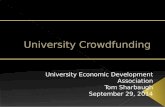 Crowdfunding to Commercialize Inventions and Innovations through Startups - Thomas Sharbaugh