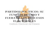 PARTIDOS POLÍTICOS: SU FUNCIÓN DENTRO Y FUERA DE LOS PROCESOS ELECTORALES.