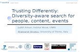 Diversity-aware search for people, content, events AND Diversity-aware hiring and evaluation