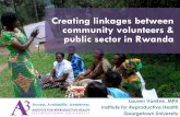 Creating linkages between community volunteers & public sector in Rwanda_Van Enk