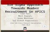 Six Sigma Project on Recruitment in APICS organization