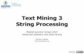 Text Mining 3/5: String Processing