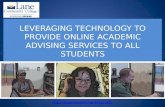 Leveraging Technology to Provide Academic Advising Service Delivery to All Students nacada region 8
