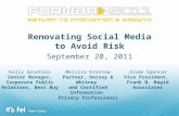 Session B: Renovating Social Media to Avoid Risk