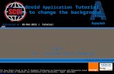 Android application (how to change the background) tutorial #3