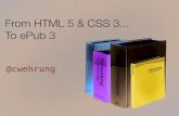 ePub 3, HTML 5 & CSS 3 (+ Fixed-Layout)