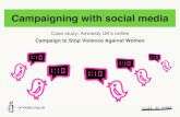1in10: A case study in social media campaigning