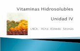 LNCA. Rita Olmedo Sernas. Evaluar las necesidades, fuentes y funciones de las vitaminas hidrosolubles
