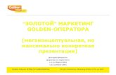 Принципы управления маркетингом в Голден Телеком Украина (2005-2008)