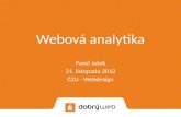 Webová analytika (ČZU - Webdesign, 21. 11. 2012)