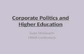 Corporate politics and higher education presentation at HPAIR conference