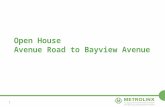 Station Design Update Meeting: Open House Avenue Road to Bayview