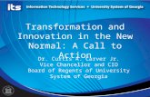 Transformation and innovation in the new normal   a call to action