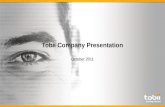 Tobii Company Presentation October2011