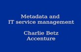Metadata and IT service management