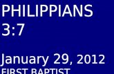 01 January 29, 2012 Philippians, Chapter 3 Verse 7-9