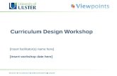 Workshop Presentation Template