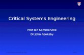 Introduction to Critical Systems Engineering (CS 5032 2012)