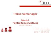 Personalmanager2.0 Fehlzeiten