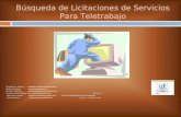 BúSqueda De Licitaciones De Servicios Para Teletrabajo 07  09   09