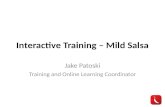 Salsa 101 interactive training