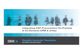 Integrating SAP Procurement On-Premise & On-Demand (SRM & Ariba)
