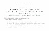 Como superar la crisis economica en mexico