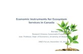 Economic Instruments for Ecosystem Services in Canada