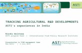 Tracking ag investment in india   asti - icar