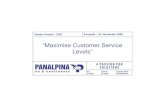 Sandro Knecht, Panalpina on 'Maximising 3PL Customer Service Levels'