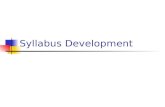 Syllabus development power point